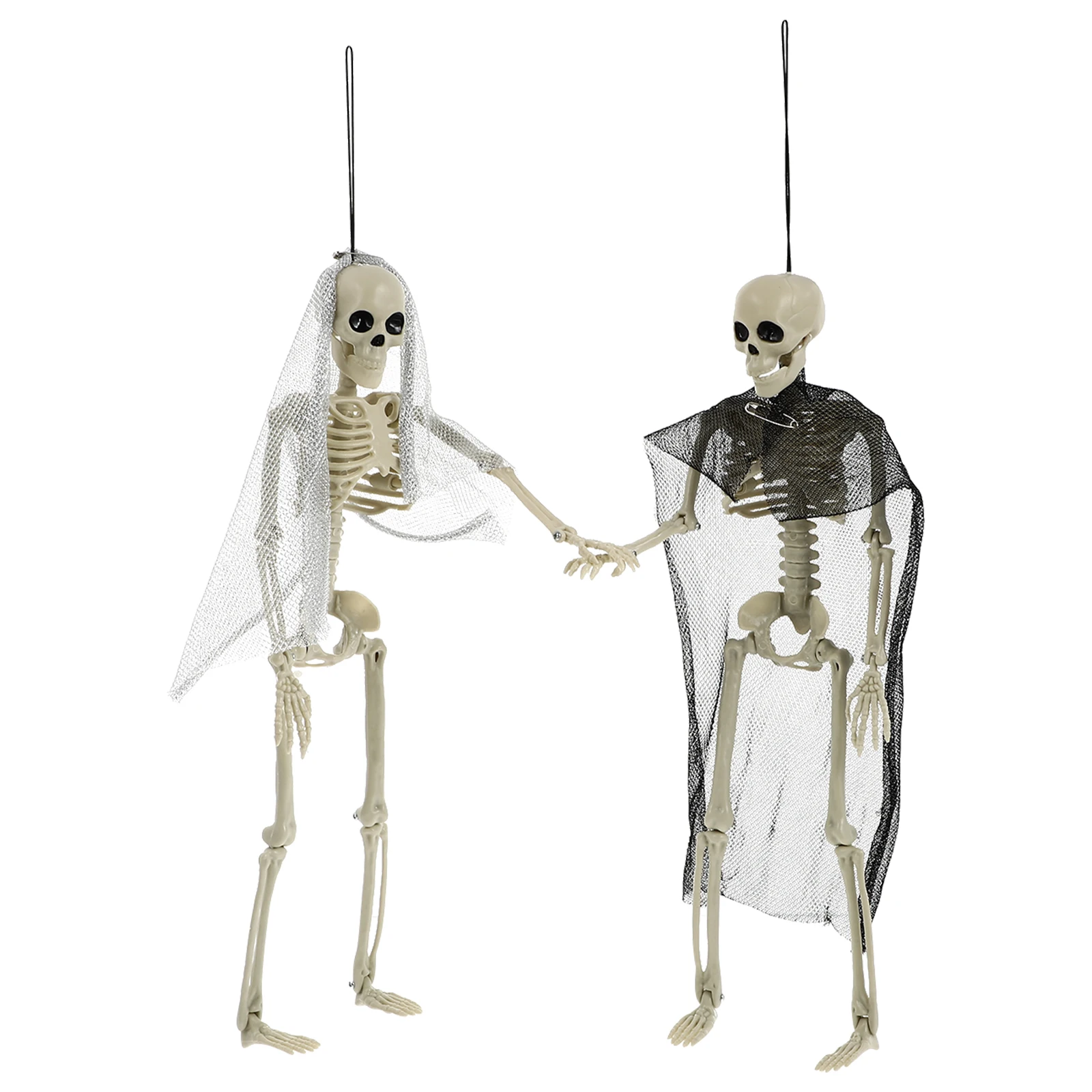 2Pcs Simulated Skeletons Bride Groom Halloween Decorations naments Durable Reusable Scary Atmosphere Garden Statue
2Pcs Simulated Skeletons Bride Groom Halloween Decorations naments Durable Reusable Scary Atmosphere Garden Statue