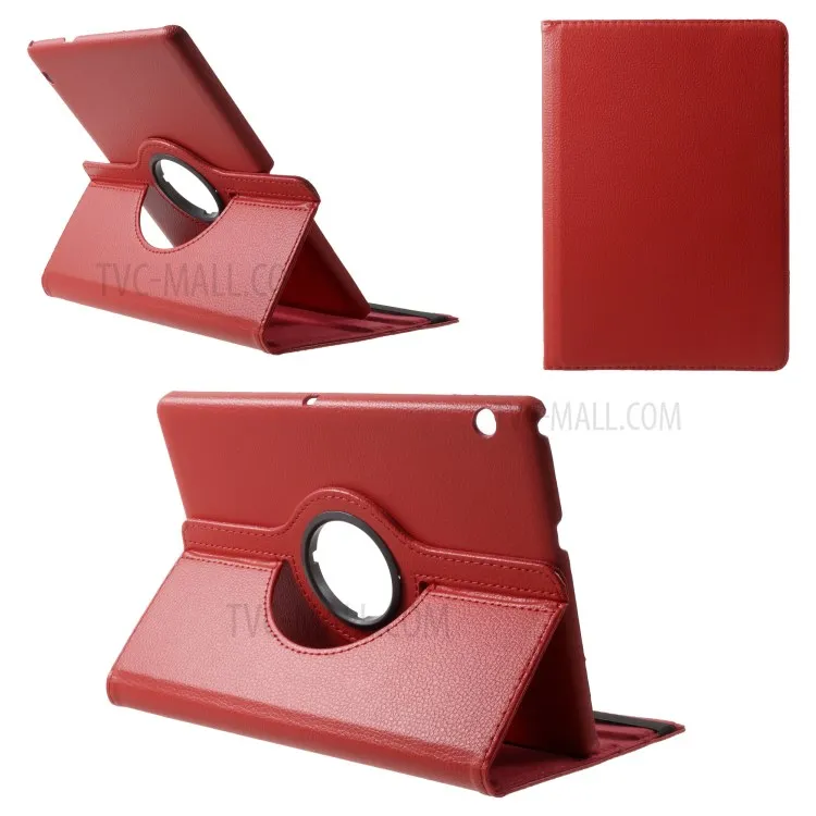 Litchi Grain Leather Protective Case with 360 Degrees Rotary Stand Hollow Design for Huawei MediaPad T3 10 - Red
Litchi Grain Leather Protective Case with 360 Degrees Rotary Stand Hollow Design for Huawei MediaPad T3 10 - Red
