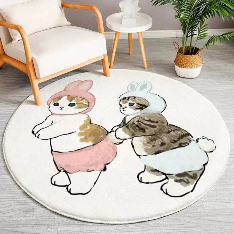 Bedroom Bedside Carpet Round Rug Fluffy Soft Plush Floor Mat Cute Cartoon Animal Pattern Decorative Rugs Alfombra De Dormitorio
Bedroom Bedside Carpet Round Rug Fluffy Soft Plush Floor Mat Cute Cartoon Animal Pattern Decorative Rugs Alfombra De Dormitorio