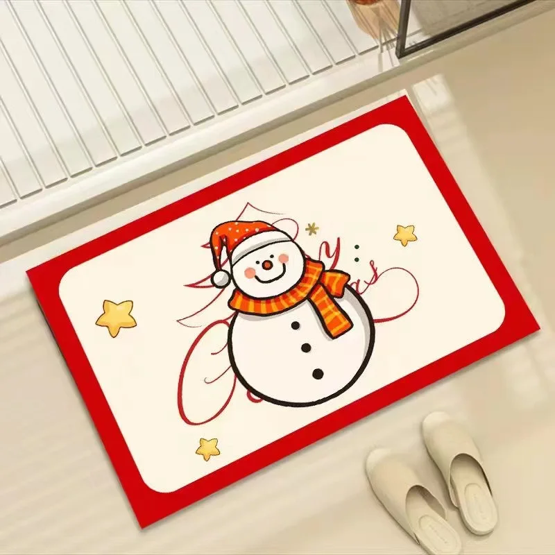 Christmas Children's Cartoon Floor Mats Christmas Home Bathroom Floor Mats Bathroom Water Absorbent Foot Mats Non slip Door Mats
Christmas Children's Cartoon Floor Mats Christmas Home Bathroom Floor Mats Bathroom Water Absorbent Foot Mats Non slip Door Mats
