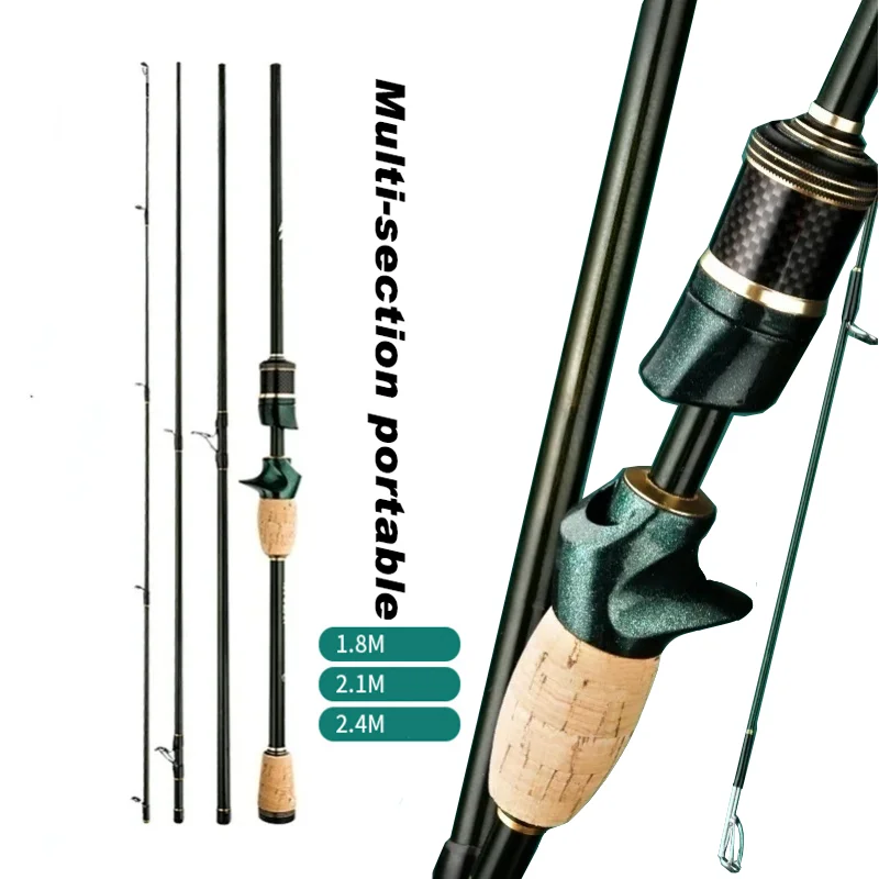 1.8-2.4m Spinning Casting Fishing Rod K Guide Ring 40T X Carbon L.W 4-21g M Power Lure rod 4 Pieces Ultra light 55cm Travel Rod
1.8-2.4m Spinning Casting Fishing Rod K Guide Ring 40T X Carbon L.W 4-21g M Power Lure rod 4 Pieces Ultra light 55cm Travel Rod