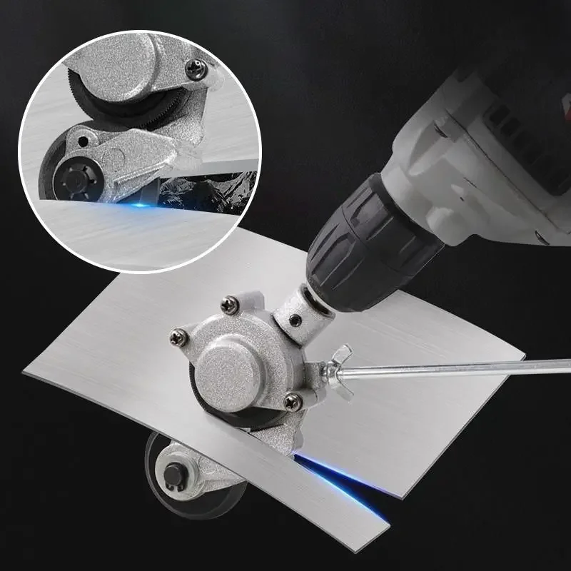 Electric Drill Sheet Metal Cutter High Hardness Electric Drill Plate Cutter Metal Sheet Drill Attachment for Metal Cutting
Electric Drill Sheet Metal Cutter High Hardness Electric Drill Plate Cutter Metal Sheet Drill Attachment for Metal Cutting