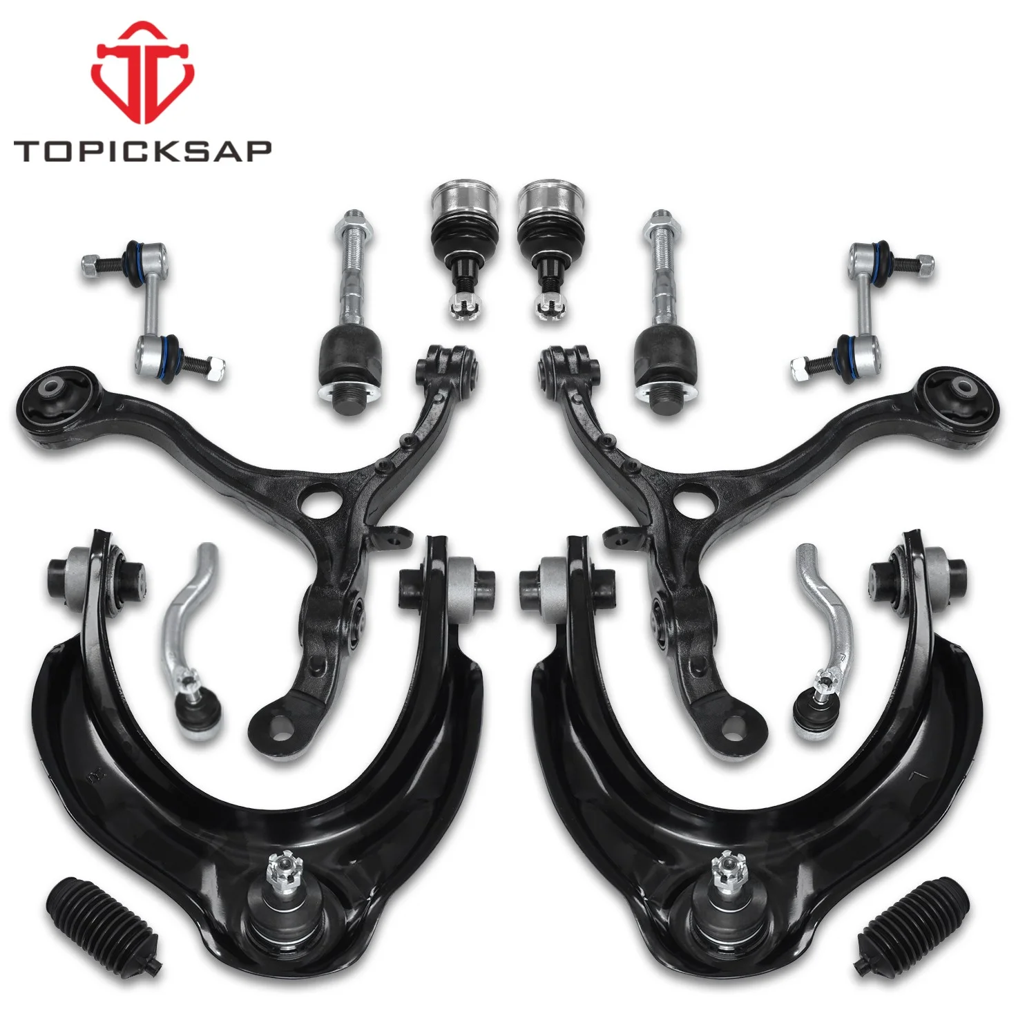 TOPICKSAP 14pc Suspension Kit Front Upper Lower Control Arms Ball Joints Stabilizer Links Set for Honda Accord 2008 - 2012
TOPICKSAP 14pc Suspension Kit Front Upper Lower Control Arms Ball Joints Stabilizer Links Set for Honda Accord 2008 - 2012