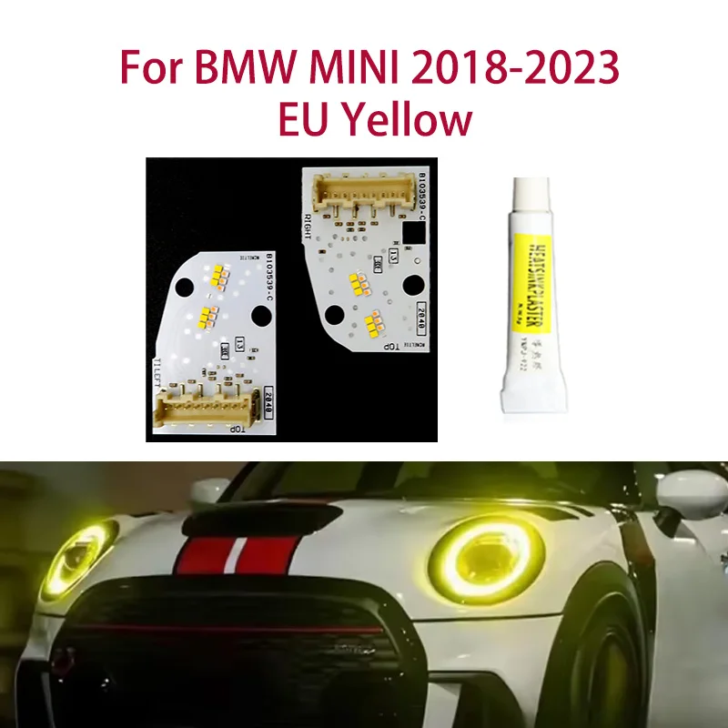 1pair Lemon Yellow Car Hernia DRL Chip Angel Eyes light modification Car headlights Ballast chip For BMW MINI 18-2023 EU version
1pair Lemon Yellow Car Hernia DRL Chip Angel Eyes light modification Car headlights Ballast chip For BMW MINI 18-2023 EU version