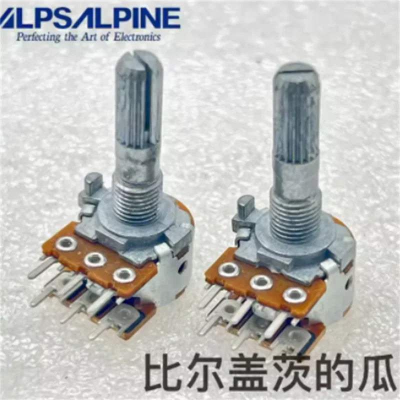 2pcs ALPS genuine Japanese original 16 type potentiometer B10K × 2 pairs of 6-pin volume potentiometers with a shaft length of
2pcs ALPS genuine Japanese original 16 type potentiometer B10K × 2 pairs of 6-pin volume potentiometers with a shaft length of