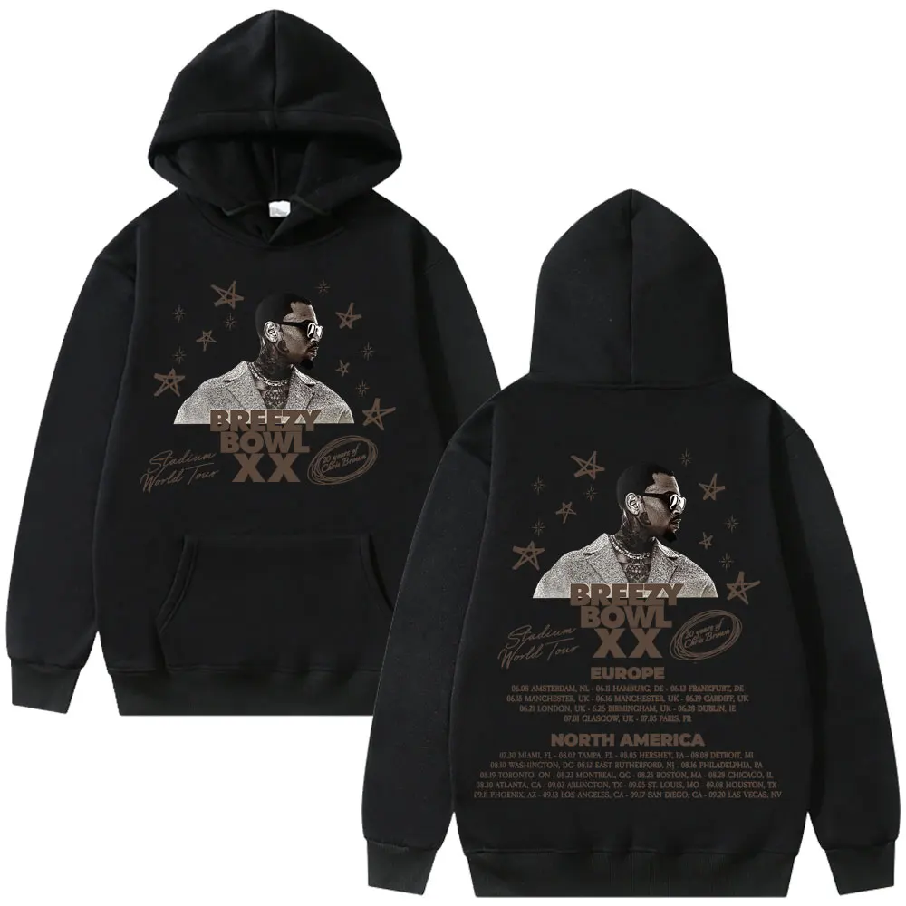 Rapper Chris Brown Breezy Bowl XX Tour 2025 Hoodie Men Women Hip Hop Oversized Pullovers Men's Casual Fleece Cotton Sweatshirt
Rapper Chris Brown Breezy Bowl XX Tour 2025 Hoodie Men Women Hip Hop Oversized Pullovers Men's Casual Fleece Cotton Sweatshirt