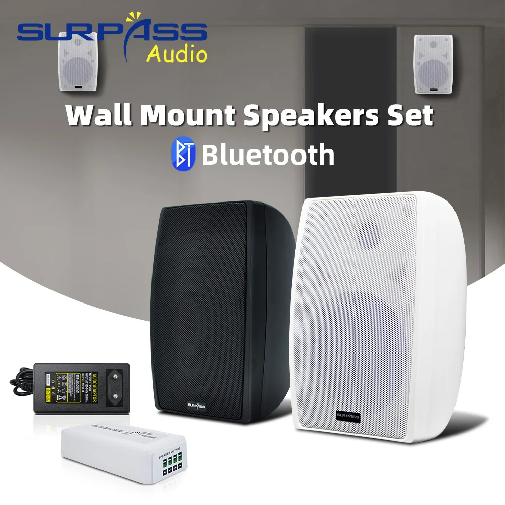 Smart Home Theater Mini Portable Bluetooth Amplifier Wall Mounted Speaker Set Home Background Music System for Apartment Cafe
Smart Home Theater Mini Portable Bluetooth Amplifier Wall Mounted Speaker Set Home Background Music System for Apartment Cafe