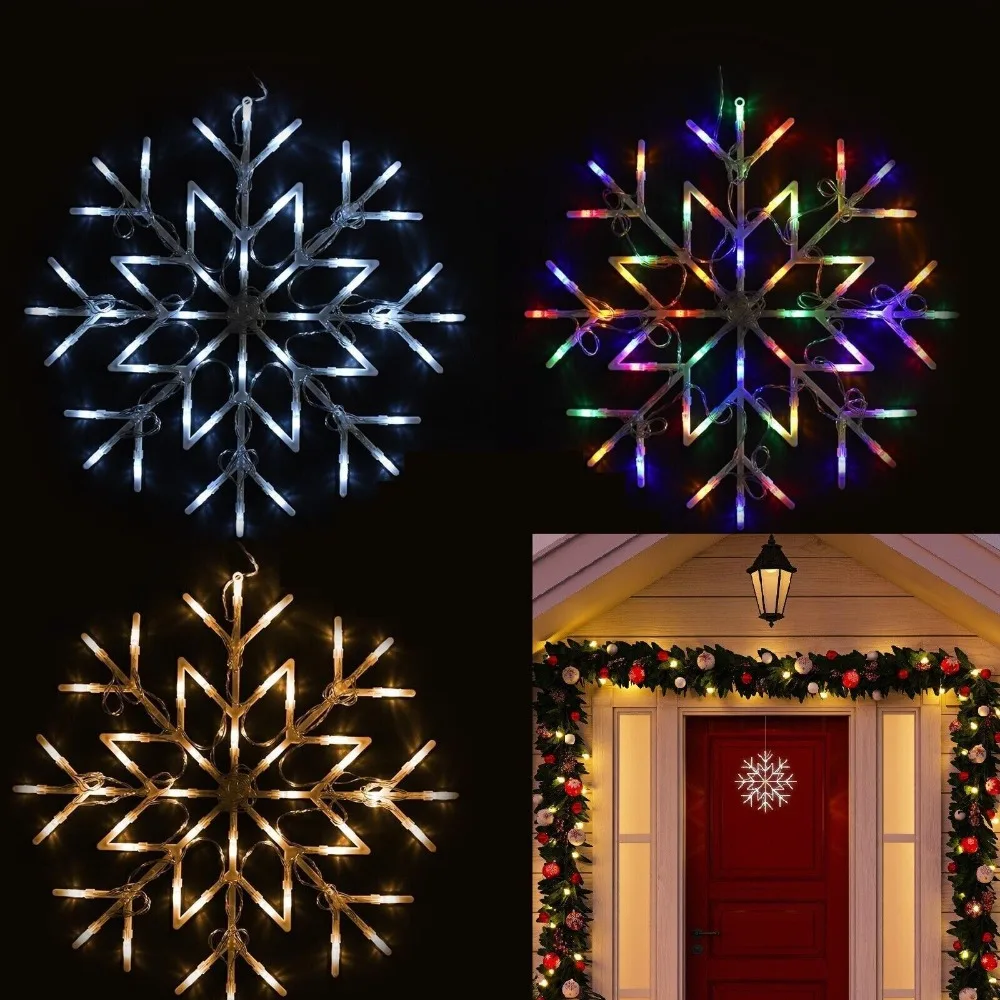 Xmas Snowflake Lights Christmas Colored Lights Silhouette Light 50 LED Silhouette Window Decoration Outdoor Light
Xmas Snowflake Lights Christmas Colored Lights Silhouette Light 50 LED Silhouette Window Decoration Outdoor Light