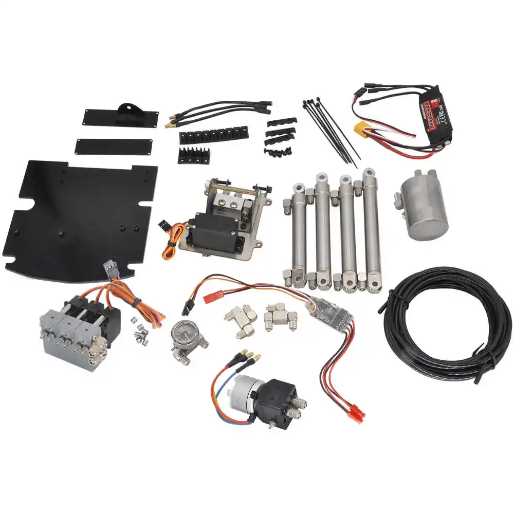 Huina 592 /593 /594 Hydraulic upgrade kit Metal bracket/3CH valve/oil pump tank RC Hydraulic excavator Upgrade accessories
Huina 592 /593 /594 Hydraulic upgrade kit Metal bracket/3CH valve/oil pump tank RC Hydraulic excavator Upgrade accessories