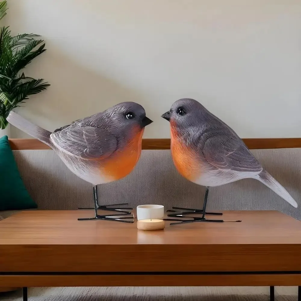 Animal Ornament Nordic Style Robin Bird Statue Handmade Cute Garden Bird Statues Resin Bird Figurines Porch Decor
Animal Ornament Nordic Style Robin Bird Statue Handmade Cute Garden Bird Statues Resin Bird Figurines Porch Decor