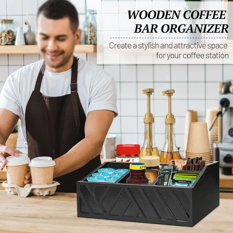 Стильные организаторы кофейной станции для Countertop с большой пропускной способностью и съемным разделителем для домашнего или
Стильные организаторы кофейной станции для Countertop с большой пропускной способностью и съемным разделителем для домашнего или