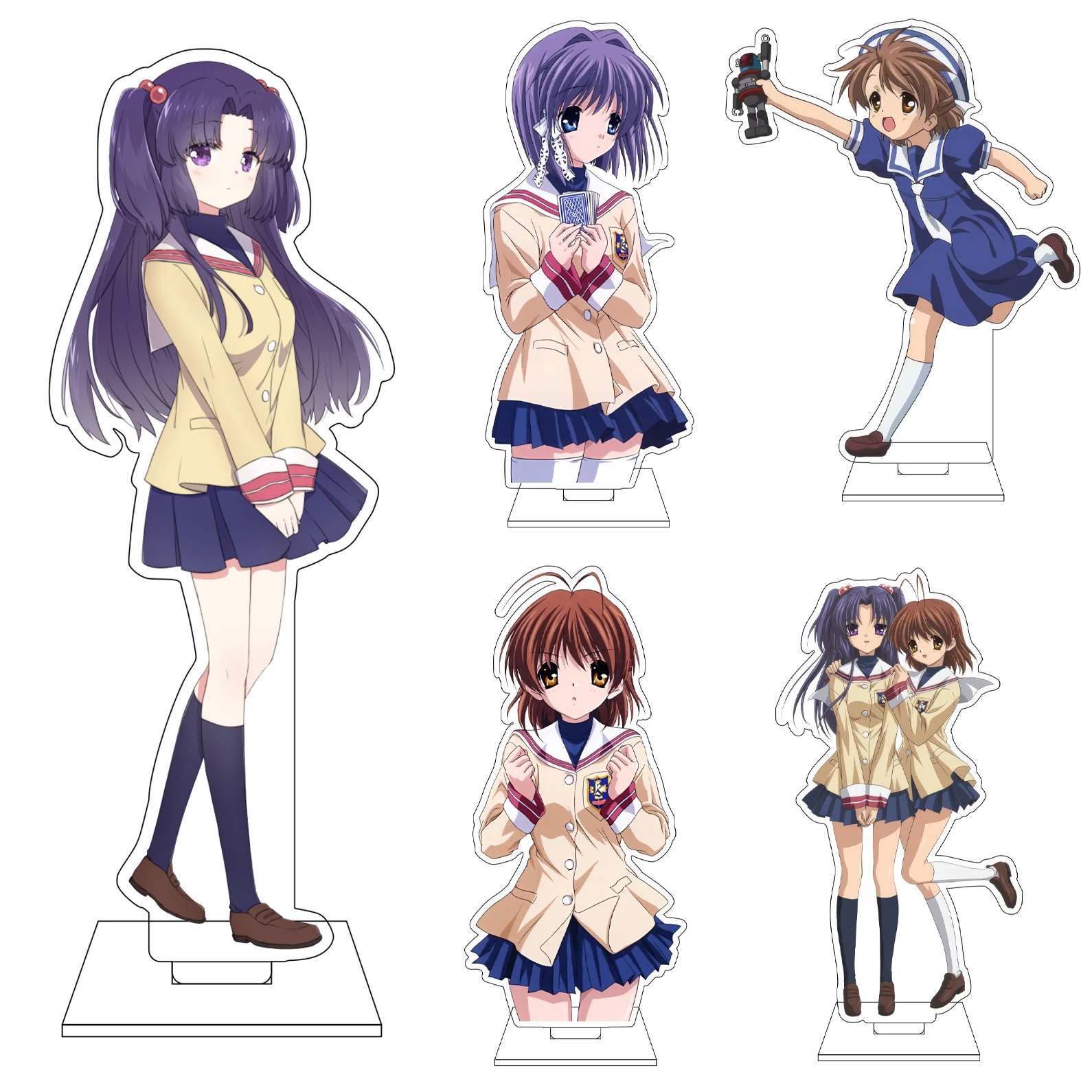 16CM Anime CLANNAD Cosplay Acrylic Figure Stand Plate Sanae Furukawa Nagisa Furukawa Tomoya Okazaki Ornaments Gifts
16CM Anime CLANNAD Cosplay Acrylic Figure Stand Plate Sanae Furukawa Nagisa Furukawa Tomoya Okazaki Ornaments Gifts