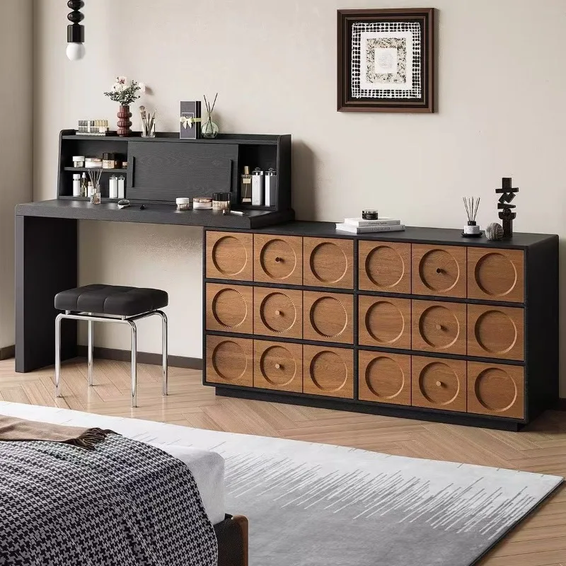 Medieval dresser, end of bed, chest, integrated desk, solid wood dressing table, bedroom corner, French cream wind
Medieval dresser, end of bed, chest, integrated desk, solid wood dressing table, bedroom corner, French cream wind