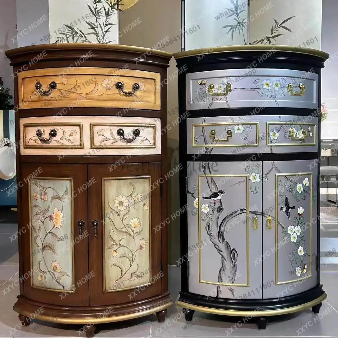 retro cabinet Chinese country painted corner cabinet solid wood
retro cabinet Chinese country painted corner cabinet solid wood