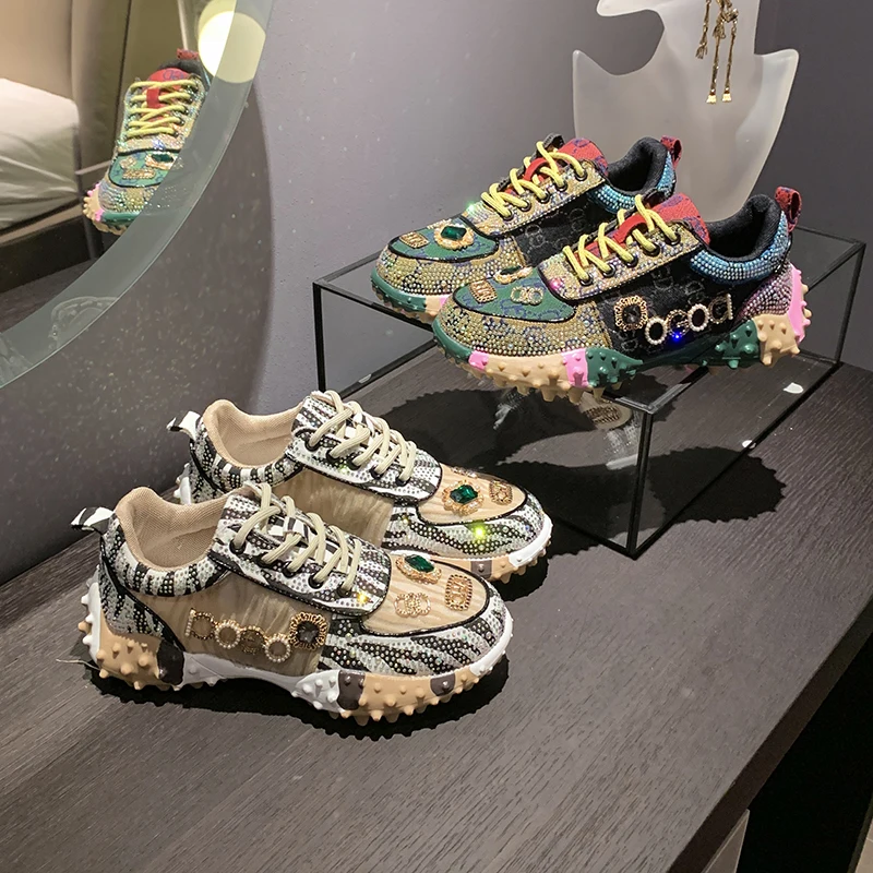 Women's Luxury Casual Sports Shoes Designer Water Diamond Thick soled Shoes Anti slip Tennis Running Shoes zapatillas mujer
Women's Luxury Casual Sports Shoes Designer Water Diamond Thick soled Shoes Anti slip Tennis Running Shoes zapatillas mujer