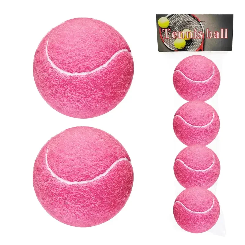 4pcs/Set Pink Durable Tennis Balls For Professional Practice Training, For Teens
4pcs/Set Pink Durable Tennis Balls For Professional Practice Training, For Teens
