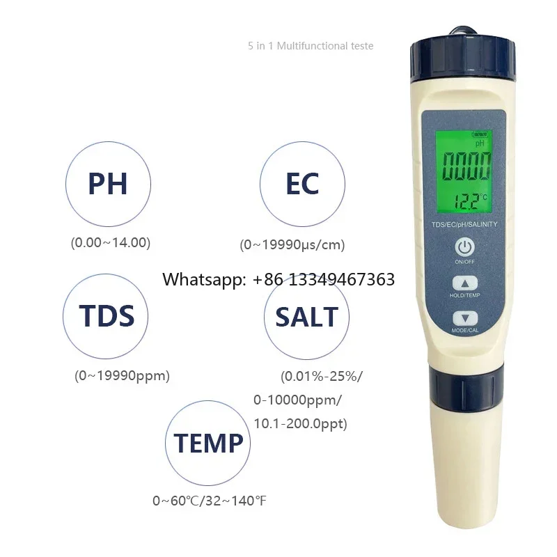 Water Quality Detector Supervise EC TEMP TDS Meter Customized Professional Water Purifier Analysis Instrument Multi-parameters
Water Quality Detector Supervise EC TEMP TDS Meter Customized Professional Water Purifier Analysis Instrument Multi-parameters