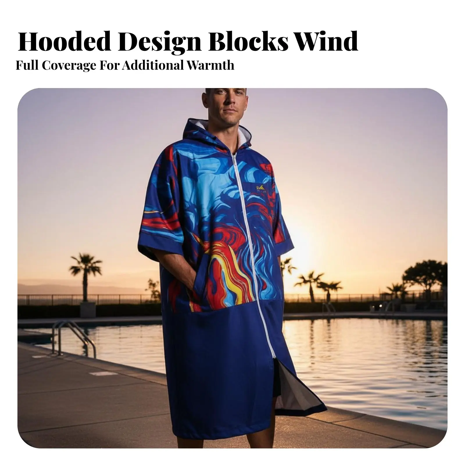 Quick-Dry Hooded aquatic Fleece Lined, Over-Knee, Printed, for aquaticming, Spa, Beach, Unisex
Quick-Dry Hooded aquatic Fleece Lined, Over-Knee, Printed, for aquaticming, Spa, Beach, Unisex