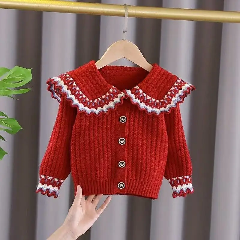 Kids Girls' Sweater Knitted Cardigan Autumn And Winter 2026 New Children's Wear Children's Sweater Children's Doll Neck Coat
Kids Girls' Sweater Knitted Cardigan Autumn And Winter 2026 New Children's Wear Children's Sweater Children's Doll Neck Coat