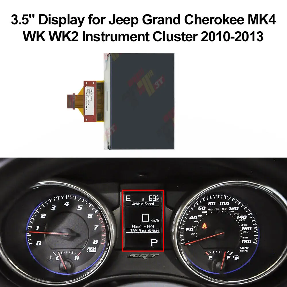 3.5" Display LCD Only for Jeep Grand Cherokee MK4 WK WK2 Instrument Cluster PIXEL Repair Screen Replacement
3.5" Display LCD Only for Jeep Grand Cherokee MK4 WK WK2 Instrument Cluster PIXEL Repair Screen Replacement