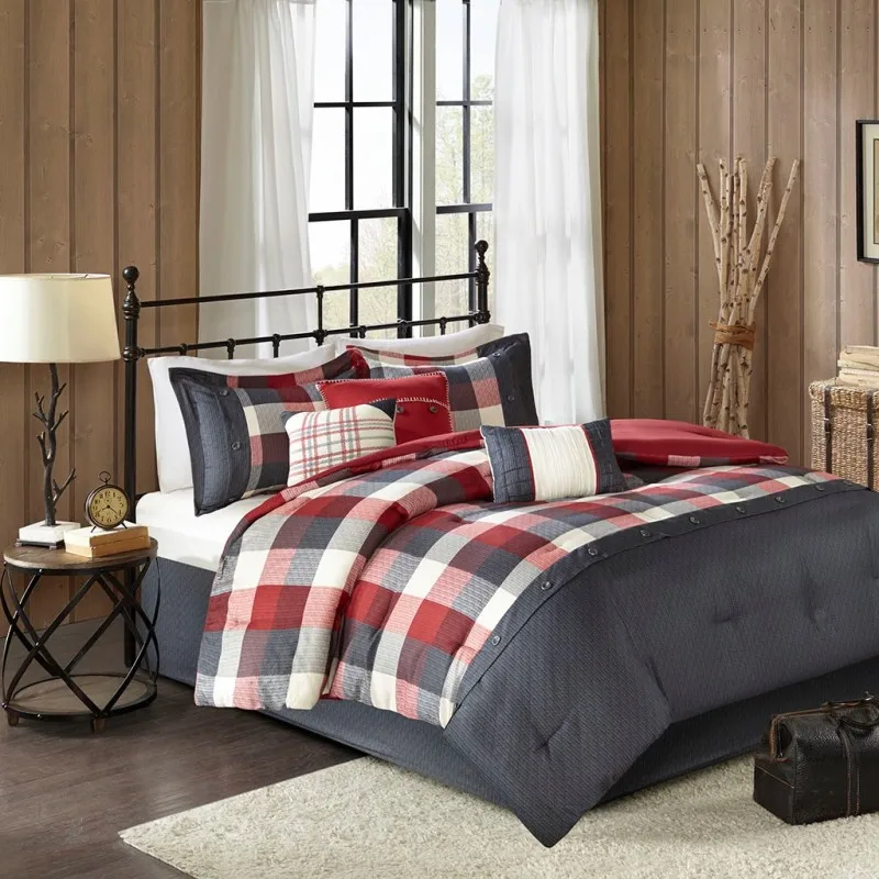 7 Piece Herringbone Comforter Set Red Queen
7 Piece Herringbone Comforter Set Red Queen
