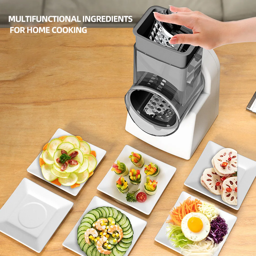 High Quality Electric vegetable cutter multifunctional household roller grater slicer potato shredded slicer for kitchen
High Quality Electric vegetable cutter multifunctional household roller grater slicer potato shredded slicer for kitchen