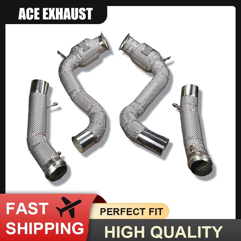 ACE Hot Sale High Flow Downpipe for Mercedes-Benz C63 C63S AMG W205 High Performance SUS304 Exhaust Pipe Car Accessories
ACE Hot Sale High Flow Downpipe for Mercedes-Benz C63 C63S AMG W205 High Performance SUS304 Exhaust Pipe Car Accessories