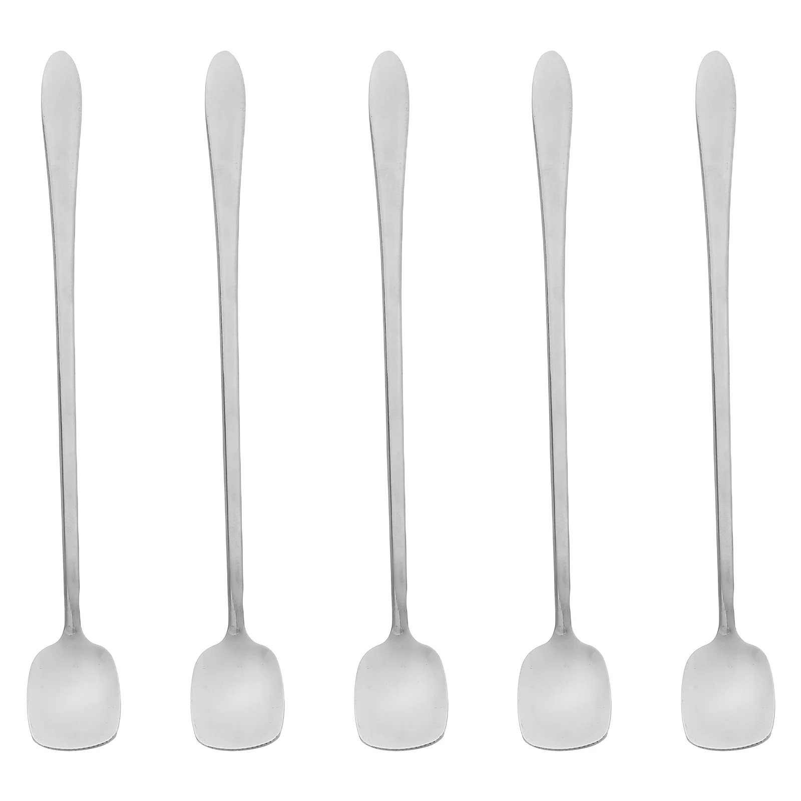 5pcs Long Handled Stainless Steel Cocktail Mixing Spoons Square Head Stirrer for Even Stirring Coffee Cold Tea Use Stirring
5pcs Long Handled Stainless Steel Cocktail Mixing Spoons Square Head Stirrer for Even Stirring Coffee Cold Tea Use Stirring