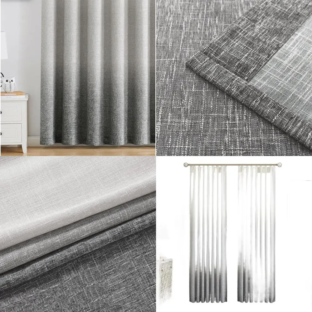 Gradient Ombre Semi-Sheer Rayon Curtains, 40x84 Pair, Cream to Gray for Living Spaces
Gradient Ombre Semi-Sheer Rayon Curtains, 40x84 Pair, Cream to Gray for Living Spaces