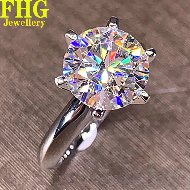 6 7 8 9 10Carat 18K White Gold Ring Women Wedding Party Anniversary Engagement Ring Round Moissanite Diamond Ring Classic Trend
6 7 8 9 10Carat 18K White Gold Ring Women Wedding Party Anniversary Engagement Ring Round Moissanite Diamond Ring Classic Trend