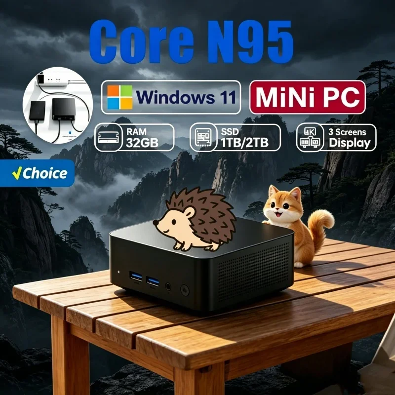 Exalted 2026 Condensed MINI PC Windows 11 Pro Core N95 16GB RAM 1TB SSD WIFI 6 BT5.2 4K HD Brisk Toggle Gaming Home Learning
Exalted 2026 Condensed MINI PC Windows 11 Pro Core N95 16GB RAM 1TB SSD WIFI 6 BT5.2 4K HD Brisk Toggle Gaming Home Learning