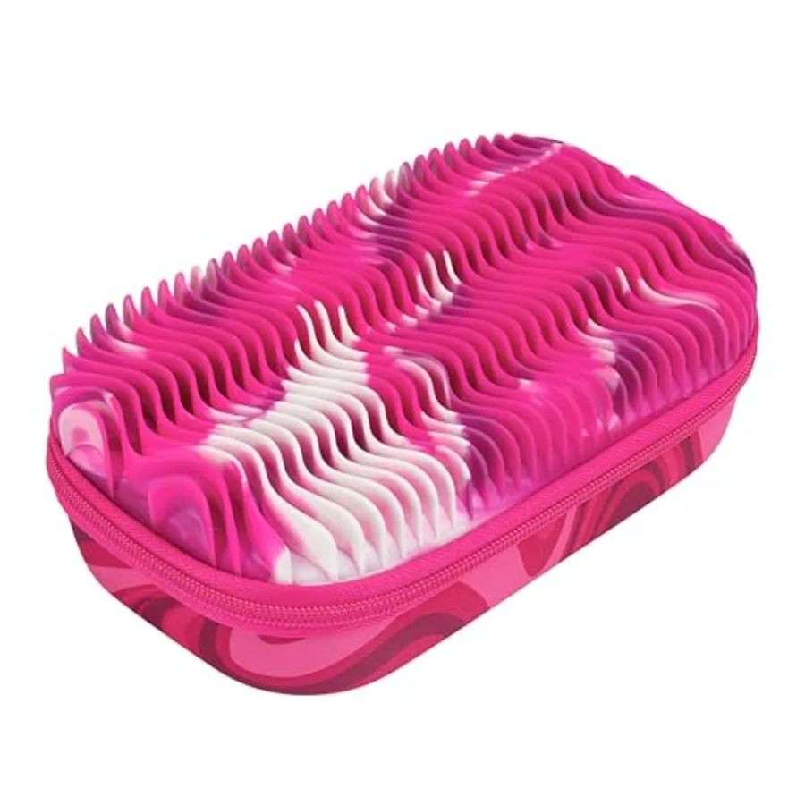 Wavy Pencil Case for Girls, Silicone Sensory Fidget Pencil Box for School, Large Capacity Stationery Organizer Box, Pink
Wavy Pencil Case for Girls, Silicone Sensory Fidget Pencil Box for School, Large Capacity Stationery Organizer Box, Pink