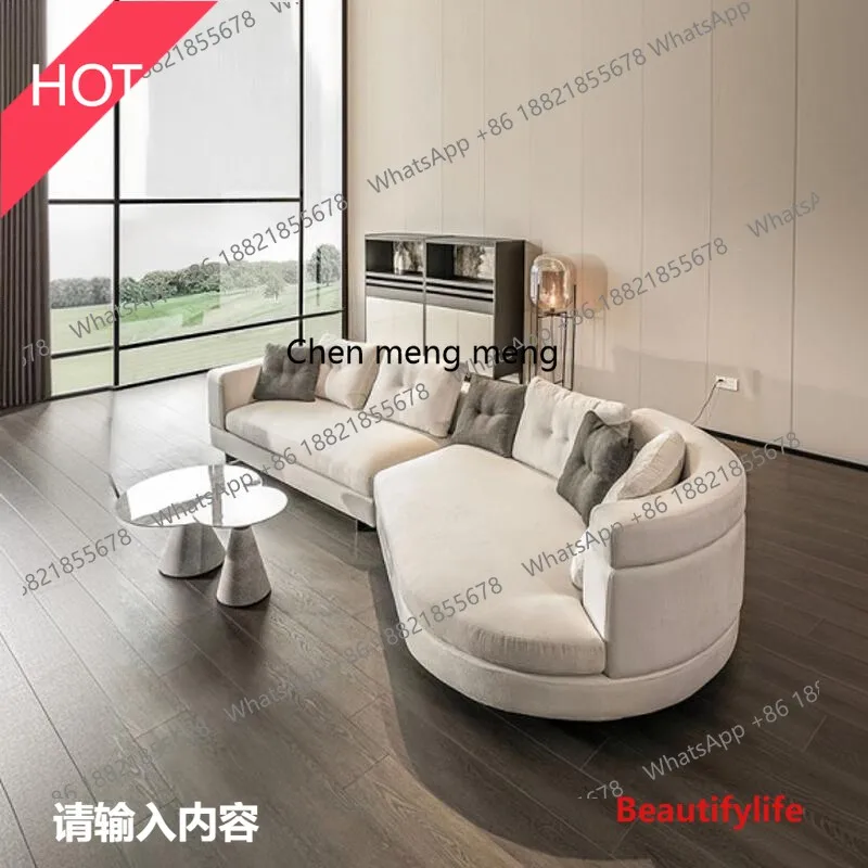 M53 Curved corner sofa Italian minimalist size apartment designer fabric sofa combination
M53 Curved corner sofa Italian minimalist size apartment designer fabric sofa combination