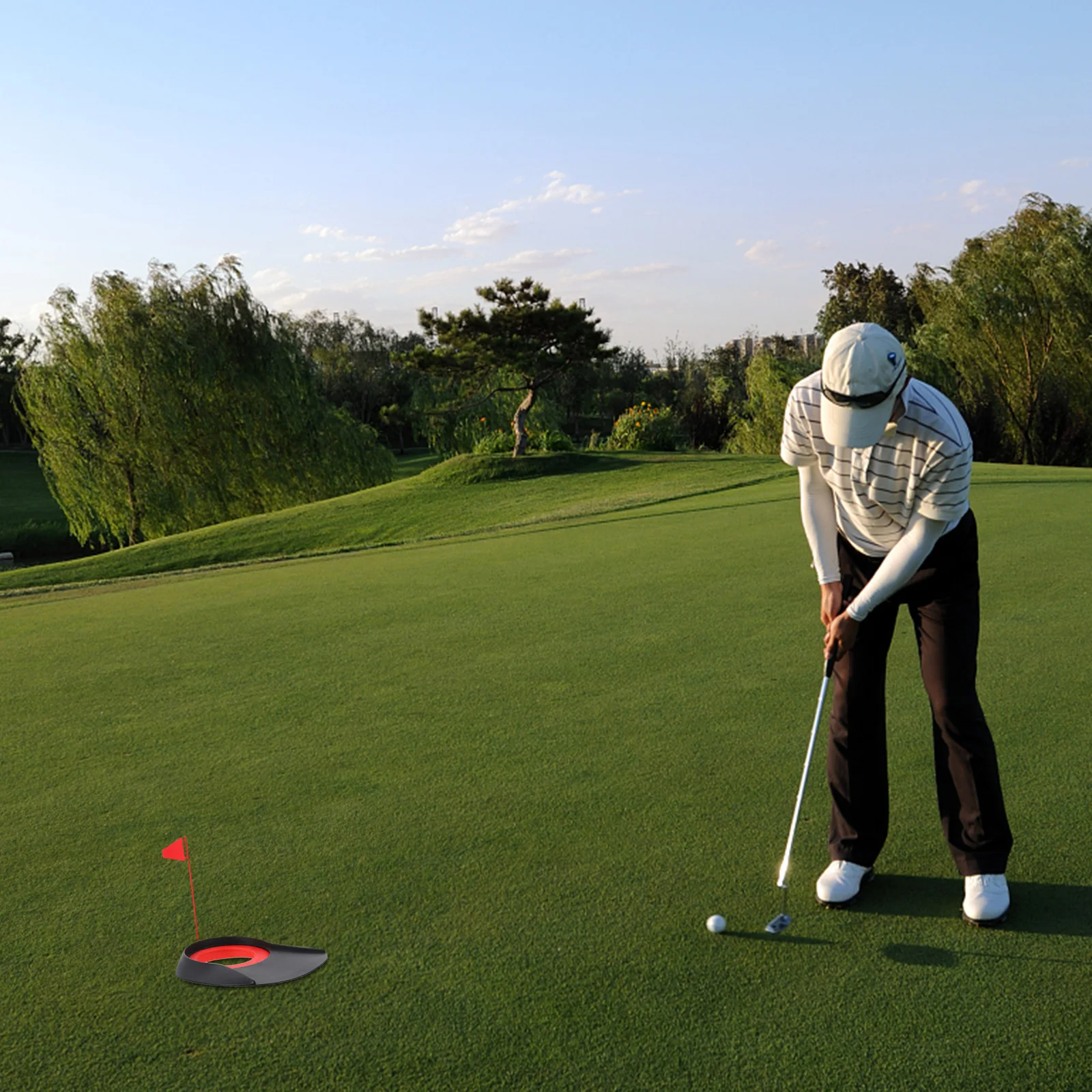 1pc Putter Golfs Training Putting Cup Durable Plastic Practice Hole for Golf Enthusiasts Compact Use
1pc Putter Golfs Training Putting Cup Durable Plastic Practice Hole for Golf Enthusiasts Compact Use
