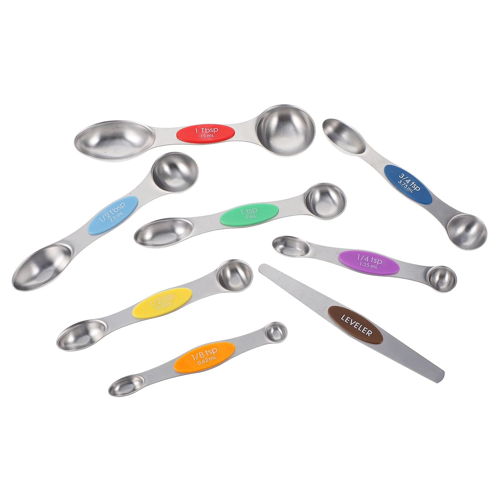 8 Pcs Measuring Spoon Set Stainless Steel Magnetic Baking Spoons Double Headed Scale Teaspoon Seasoning Tools Kitchen Gadgets
8 Pcs Measuring Spoon Set Stainless Steel Magnetic Baking Spoons Double Headed Scale Teaspoon Seasoning Tools Kitchen Gadgets