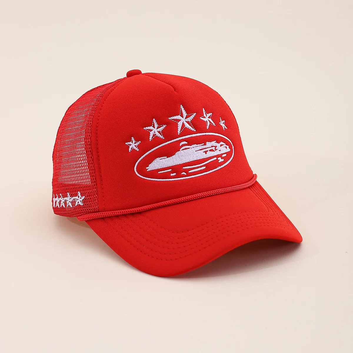 2025 New Five Star Embroidered Men's Trendy Baseball Hat Hip Hop Hat Women's Outdoor Sports Leisure Sunshade Hat Cotton Mesh Hat
2025 New Five Star Embroidered Men's Trendy Baseball Hat Hip Hop Hat Women's Outdoor Sports Leisure Sunshade Hat Cotton Mesh Hat