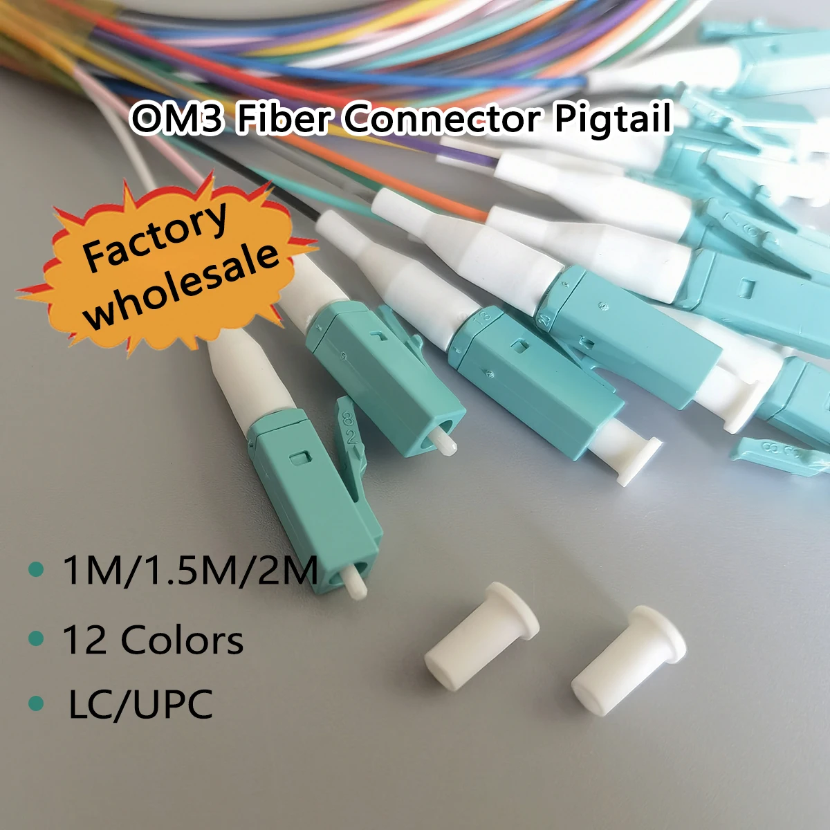1/3/5Pcck OM3 12 Colors Fiber Optic Pigtail LC/UPC 1M/1.5M/2M 0.9mm Multimode Indoor FTTH Fast Connector Cable
1/3/5Pcck OM3 12 Colors Fiber Optic Pigtail LC/UPC 1M/1.5M/2M 0.9mm Multimode Indoor FTTH Fast Connector Cable