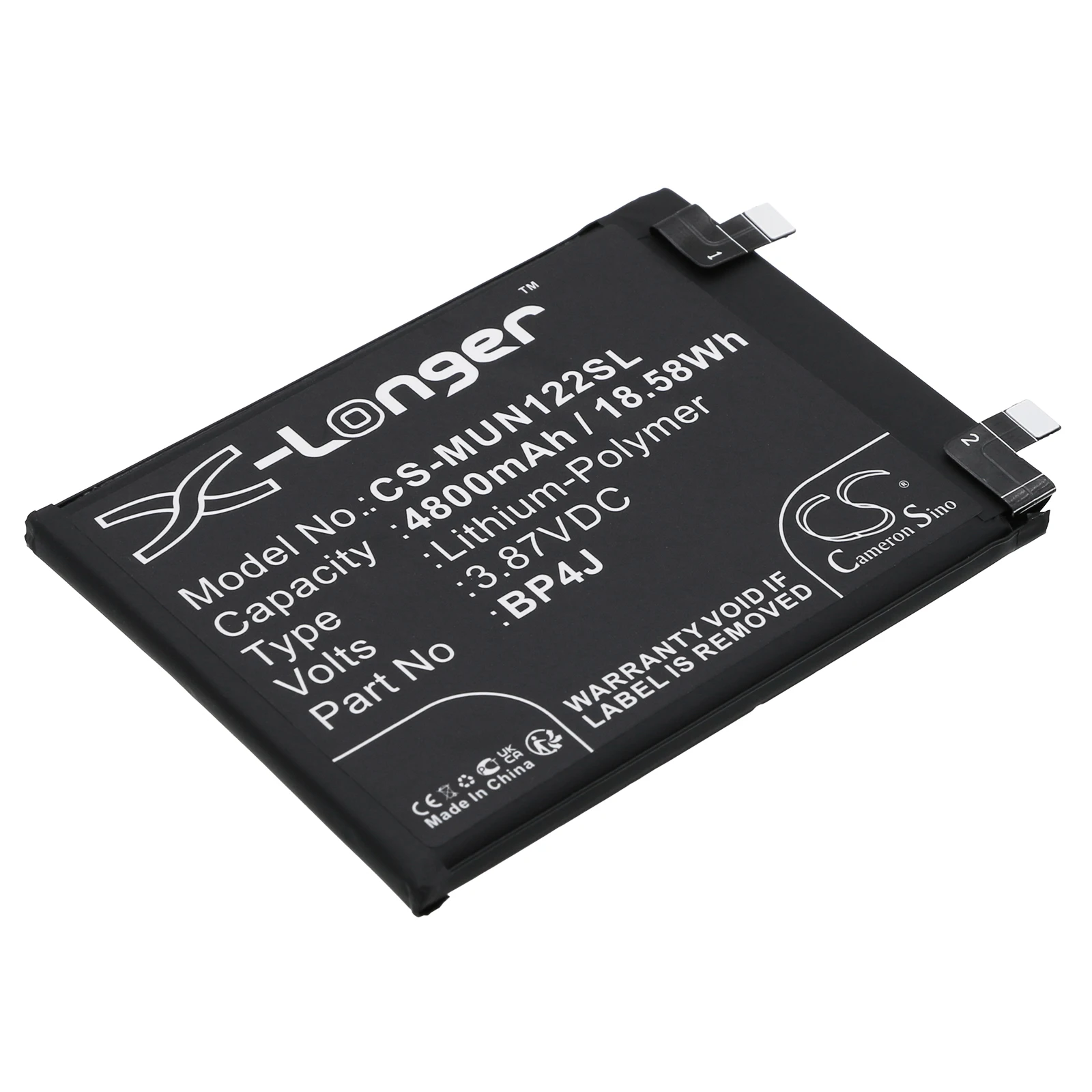 Mobile, SmartPhone Battery For Redmi:BP4J,Note 12 Pro+ 5G,22101316UP,Note 12 5G,22101316UCP,--4800mAh/18.58Wh--Li-Polymer--3.87V
Mobile, SmartPhone Battery For Redmi:BP4J,Note 12 Pro+ 5G,22101316UP,Note 12 5G,22101316UCP,--4800mAh/18.58Wh--Li-Polymer--3.87V