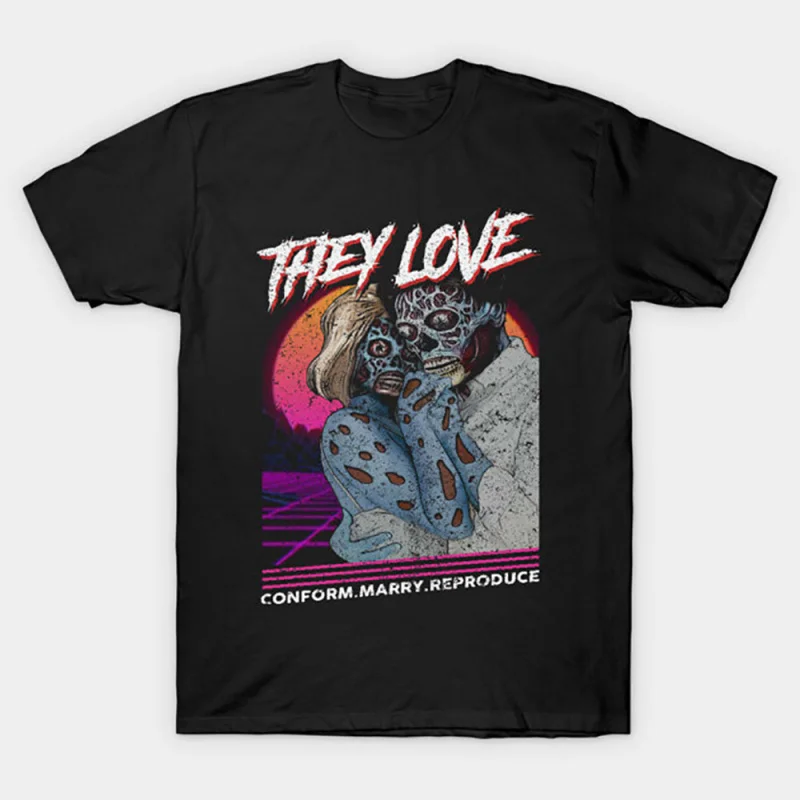 THEY LOVE Retro Sic-Fi TheyLive Gift T Shirt John Carpenter Vintage Horror movie Alien film Graphic clothes All size Tee S-6XL
THEY LOVE Retro Sic-Fi TheyLive Gift T Shirt John Carpenter Vintage Horror movie Alien film Graphic clothes All size Tee S-6XL