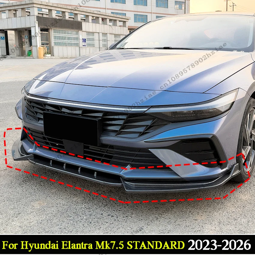 Car Front Bumper Splitter For Hyundai Elantra Mk7.5 STANDARD 2023-2026 Gloss Black Front Lip Spoiler Diffuser Body Kits Tuning
Car Front Bumper Splitter For Hyundai Elantra Mk7.5 STANDARD 2023-2026 Gloss Black Front Lip Spoiler Diffuser Body Kits Tuning