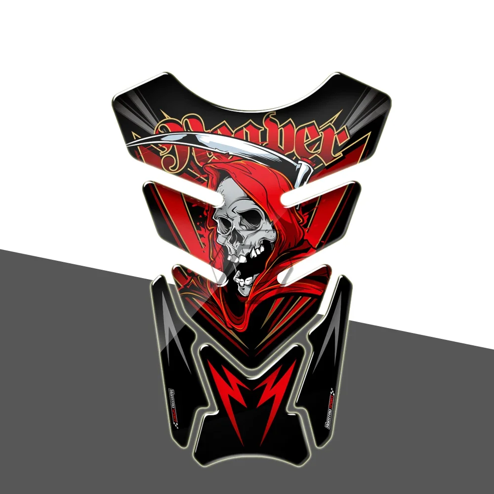 Universal 3D Motorcycle Tank Pad Gel Protector Sticker Death Grim Reaper Skull Tankpad Epoxy Resin Luxury Tank for Motorbike
Universal 3D Motorcycle Tank Pad Gel Protector Sticker Death Grim Reaper Skull Tankpad Epoxy Resin Luxury Tank for Motorbike