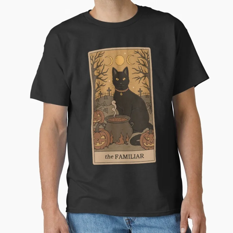 The Familiar Vinage Tarot Card Cat Funny magical cats cute pet Gift T shirt for men large size Adult Tops S-6XL mens clothing
The Familiar Vinage Tarot Card Cat Funny magical cats cute pet Gift T shirt for men large size Adult Tops S-6XL mens clothing