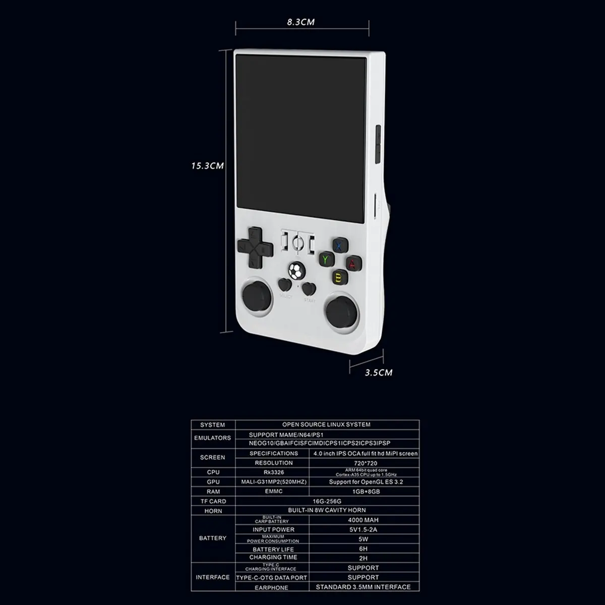 fine R36MAX Retro Handheld Game Console 128GB 4.0Inch IPS Screen Portable Pocket Video Player Supports 30+ Emulators E
fine R36MAX Retro Handheld Game Console 128GB 4.0Inch IPS Screen Portable Pocket Video Player Supports 30+ Emulators E