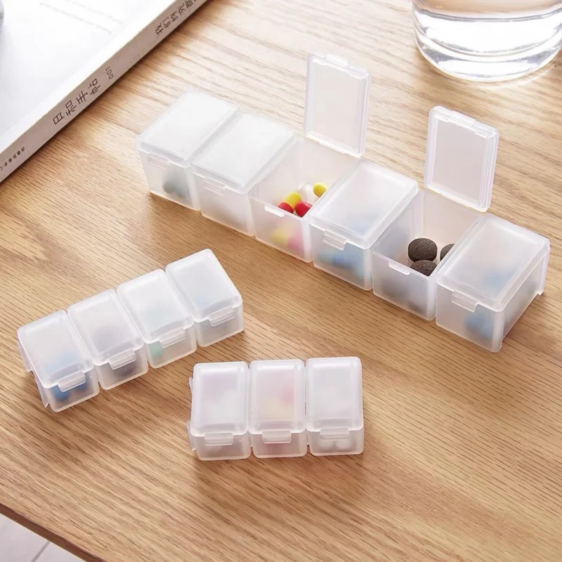 7-day pill organizer, portable pill box for on-the-go, detachable design, suitable for outings, travel, and business trips.
7-day pill organizer, portable pill box for on-the-go, detachable design, suitable for outings, travel, and business trips.
