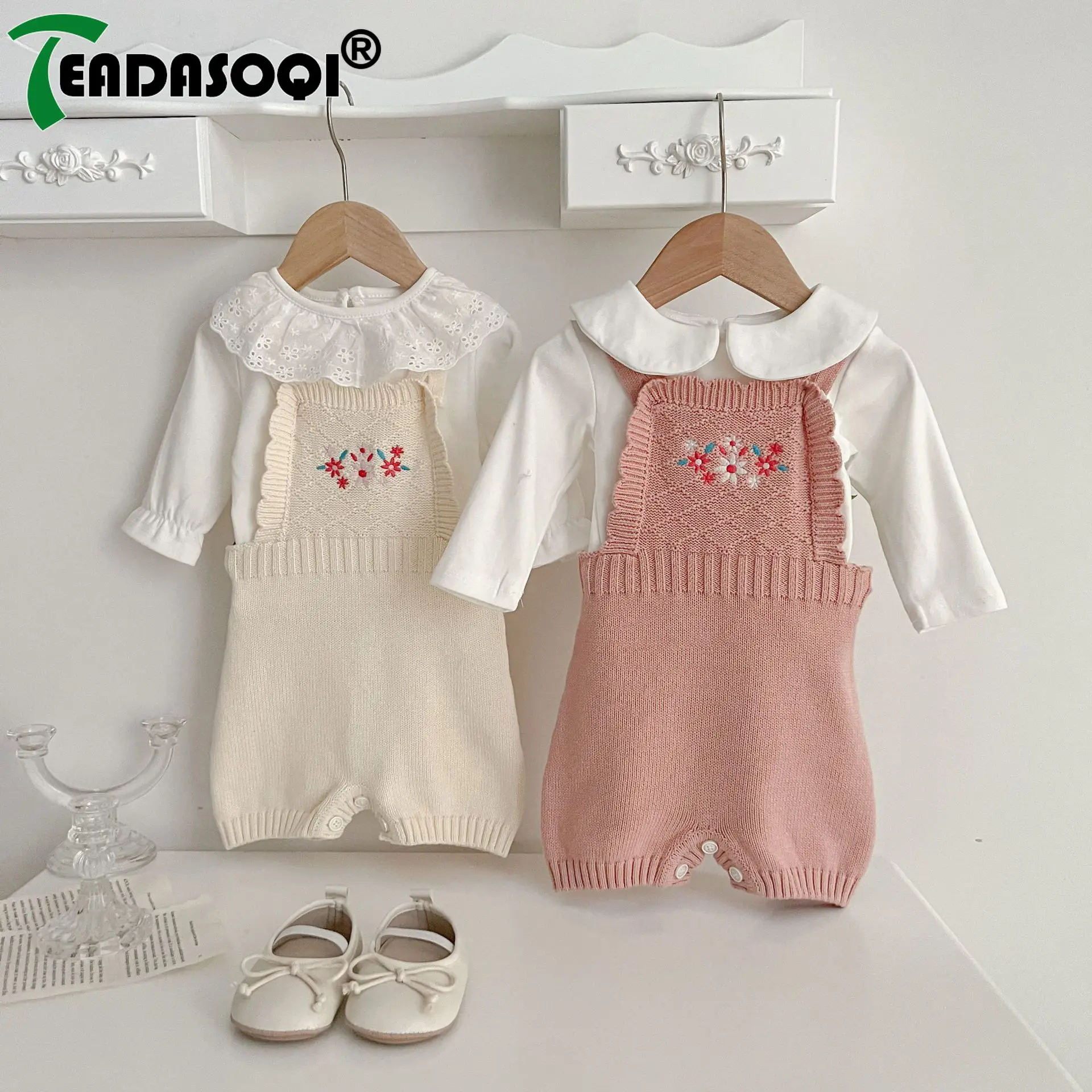Optimized Title: Knitted Flower Embroidery Overalls for Newborn Baby Girls (0-3Y) - 2023 Autumn Collection 2023 Autumn New
Optimized Title: Knitted Flower Embroidery Overalls for Newborn Baby Girls (0-3Y) - 2023 Autumn Collection 2023 Autumn New