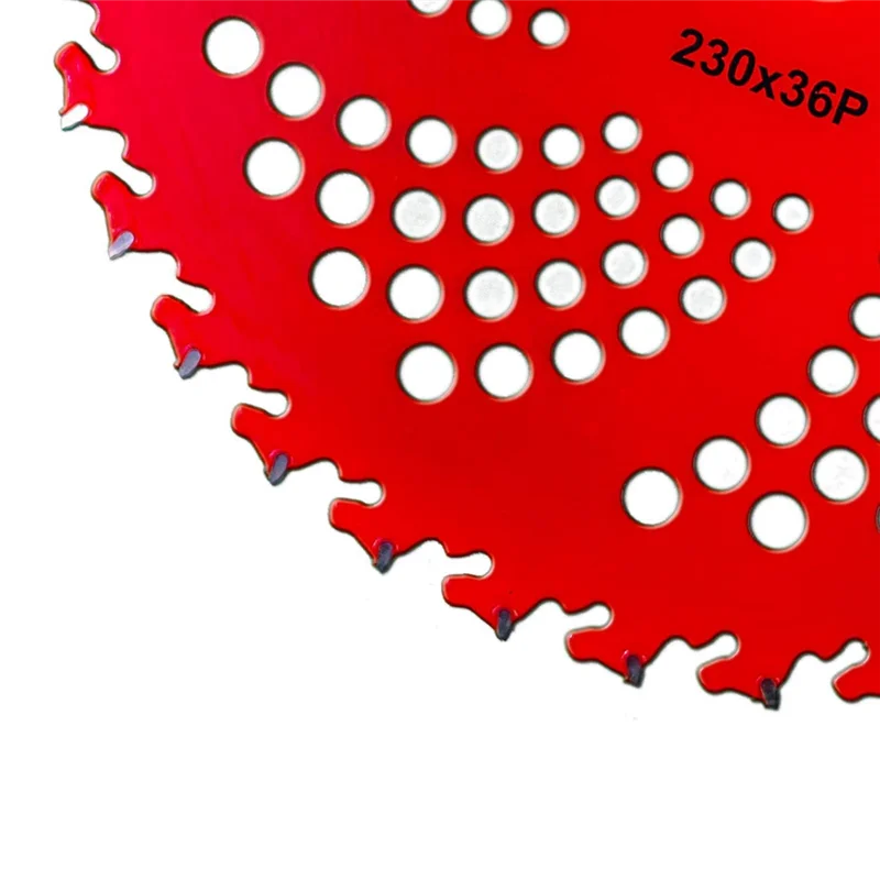 Lawn Mower Blade Alloy Brush Cutter Saw Blade 9 Inch 36 Teeth 230 Tungsten Steel Manganese Steel Garden Tools-AA70
Lawn Mower Blade Alloy Brush Cutter Saw Blade 9 Inch 36 Teeth 230 Tungsten Steel Manganese Steel Garden Tools-AA70