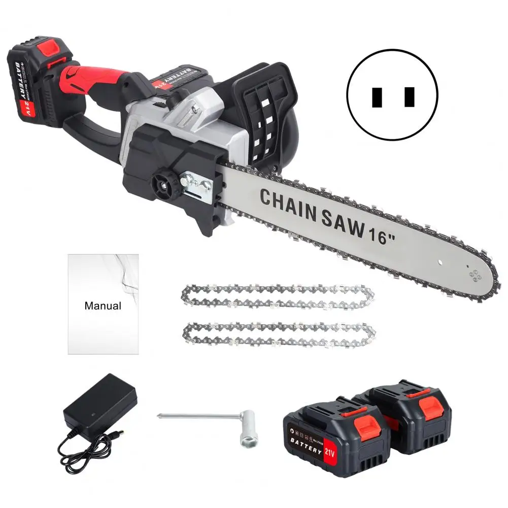 16Inch Cordless Electric Chainsaw With 2 Batteries ,Cordless Chain Saw Woodworking Power Tools For Tree Felling And Firewood
16Inch Cordless Electric Chainsaw With 2 Batteries ,Cordless Chain Saw Woodworking Power Tools For Tree Felling And Firewood