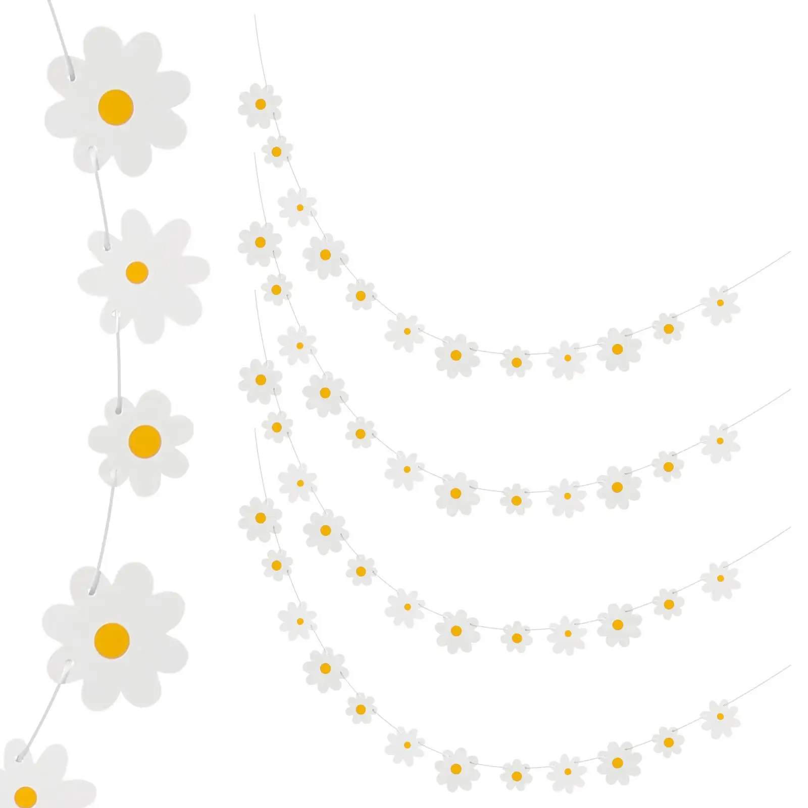4 Pcs Little Daisy Pulls The Flag Birthday Decorations for Girls Banner Kit Paper Baby Boho Party Cute Garland
4 Pcs Little Daisy Pulls The Flag Birthday Decorations for Girls Banner Kit Paper Baby Boho Party Cute Garland