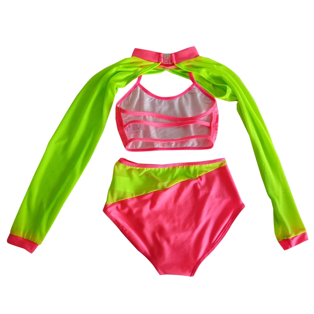 Kids Girls Retail and wholesale nylon mesh modern dance ballet body suit training suit dance school group performance
Kids Girls Retail and wholesale nylon mesh modern dance ballet body suit training suit dance school group performance
