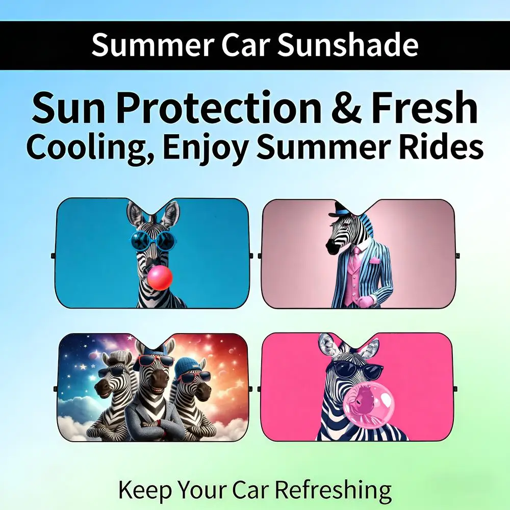 WWackyY 3DRendered Zebra Wearing Sunglasses Sun Visor Retractable Car Windshield Sun Shade UV
WWackyY 3DRendered Zebra Wearing Sunglasses Sun Visor Retractable Car Windshield Sun Shade UV